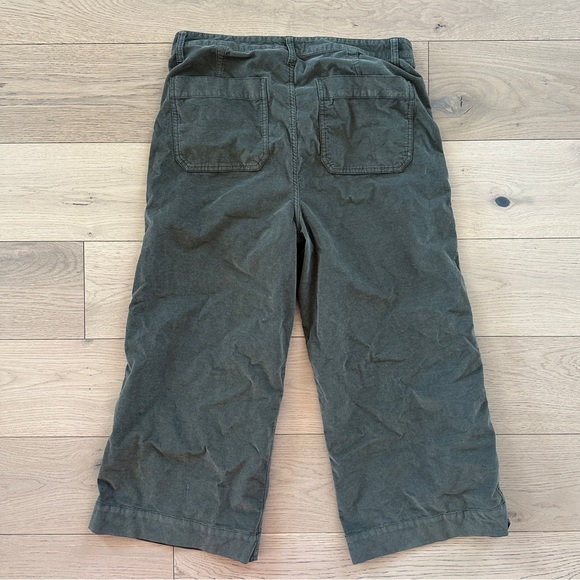 Madewell Emmett Wide Leg Crop Velveteen Pant in Kale - Picture 5 of 9